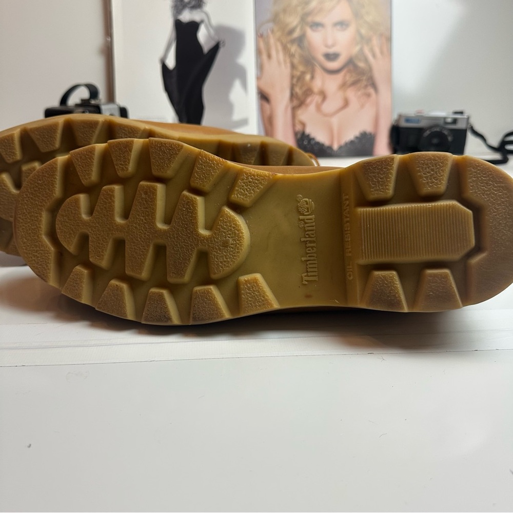 Timberland Wheat Leather Boots | Y2K Heritage Workwear Dadcore 11M - Picture 10 of 12